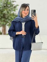 مانتو پشت پیله پاپیون دار کد 7805 - تصویر 8