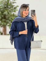 مانتو پشت پیله پاپیون دار کد 7805 - تصویر 15