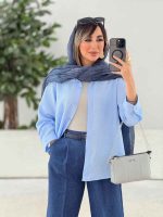 مانتو پشت پیله پاپیون دار کد 7805 - تصویر 16