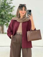 مانتو آستین پیله الهام کد 7806 - تصویر 28