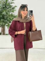 مانتو آستین پیله الهام کد 7806 - تصویر 17