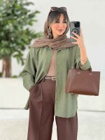 شومیز طرح حصیری الناز کد 7800 - تصویر 13