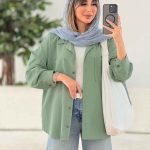 مانتو دو جیب آیلار کد 7802