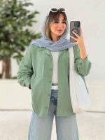 مانتو دو جیب آیلار کد 7802 - تصویر 24