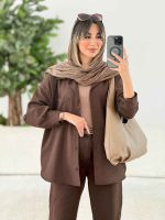 مانتو دو جیب آیلار کد 7802 - تصویر 5