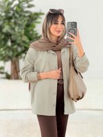 مانتو دو جیب آیلار کد 7802 - تصویر 12