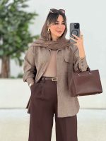 مانتو تک جیب پاکتی صنم کد 7801 - تصویر 12
