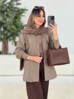 مانتو تک جیب پاکتی صنم کد 7801 - تصویر 18
