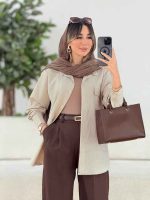 مانتو تک جیب پاکتی صنم کد 7801 - تصویر 8