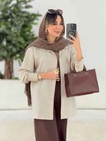 مانتو تک جیب پاکتی صنم کد 7801 - تصویر 10