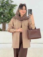 مانتو تک جیب پاکتی صنم کد 7801 - تصویر 11