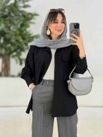 مانتو تک جیب پاکتی صنم کد 7801 - تصویر 5