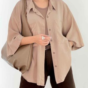 شومیز دو جیب یکتا کد 6818