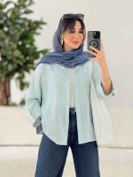 شومیز آستین پاگن مهسا کد 7809 - تصویر 17