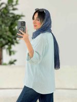 شومیز آستین پاگن مهسا کد 7809 - تصویر 11