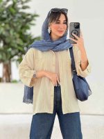 شومیز آستین پاگن مهسا کد 7809 - تصویر 16