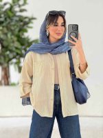 شومیز آستین پاگن مهسا کد 7809 - تصویر 7