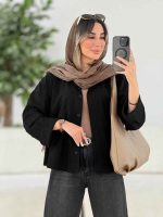 شومیز لینن پشت پیله هیوا کد 7816 - تصویر 3