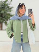 شومیز لینن پشت پیله هیوا کد 7816