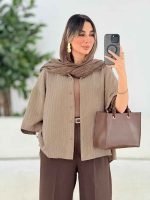 مانتو پشت پیله مهرانا کد 7819 - تصویر 7