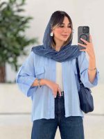 شومیز جیب نما آسنا کد 7820 - تصویر 5