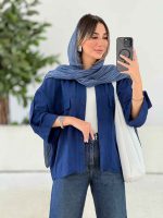 شومیز جیب نما آسنا کد 7820 - تصویر 2