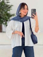 شومیز جیب نما آسنا کد 7820 - تصویر 11