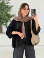 شومیز جیب نما آسنا کد 7820 - تصویر 4