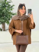 مانتو دو جیب پایین آتریسا کد 7811 - تصویر 13