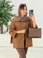 مانتو دو جیب پایین آتریسا کد 7811 - تصویر 18