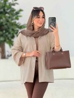 مانتو دو جیب پایین آتریسا کد 7811 - تصویر 25