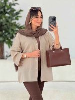 مانتو دو جیب پایین آتریسا کد 7811 - تصویر 11