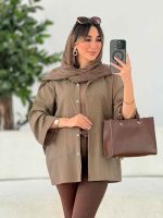مانتو دو جیب پایین آتریسا کد 7811 - تصویر 22