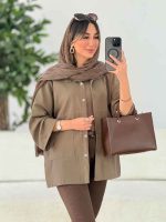 مانتو دو جیب پایین آتریسا کد 7811 - تصویر 27