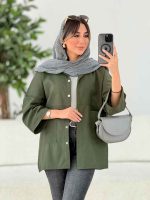 مانتو دو جیب پایین آتریسا کد 7811 - تصویر 19