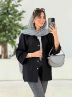 مانتو دو جیب پایین آتریسا کد 7811 - تصویر 12