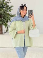 مانتو دو جیب پایین آتریسا کد 7811 - تصویر 24