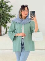 مانتو دو جیب پایین آتریسا کد 7811 - تصویر 8
