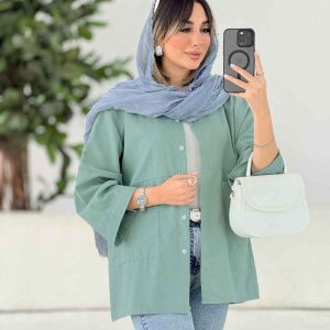 مانتو دو جیب پایین آتریسا کد 7811