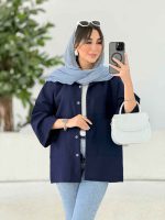 مانتو دو جیب پایین آتریسا کد 7811 - تصویر 17