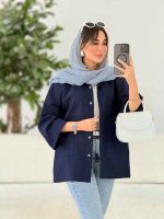 مانتو دو جیب پایین آتریسا کد 7811 - تصویر 4