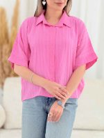 شومیز جلو بسته فرگل کد 7835
