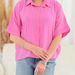 شومیز جلو بسته فرگل کد 7835