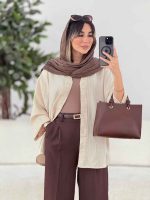 مانتو پشت پیله نرگس کد 7834 - تصویر 9