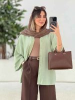 مانتو پشت پیله نرگس کد 7834