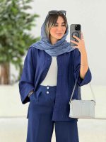 مانتو پشت پیله نرگس کد 7834 - تصویر 10