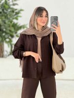 شومیز پشت پیله لیدیا کد 7830 - تصویر 9
