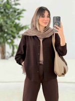 شومیز پشت پیله لیدیا کد 7830 - تصویر 2
