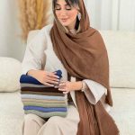 شال طرح حصیری کد 7825
