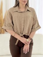 شومیز کوک دوزی گره ای کد 7832 - تصویر 12